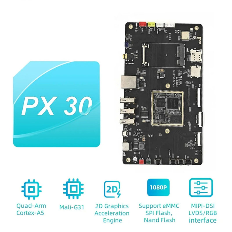 RockChip PX30 Quad-Core 64 biteko garapenerako taula
